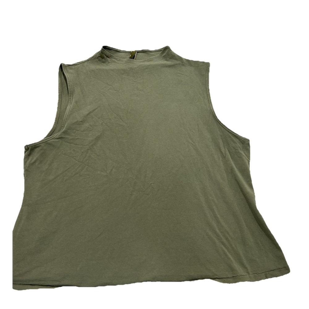 SKIMS Womens 4X Cotton Jersey Mock Neck Tank In Mineral Solid Sleeveless